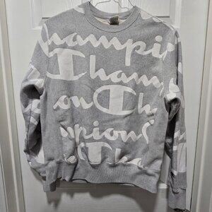 Champion Sweatshirt Womens Large Reverse Weave Logo Thick Warm